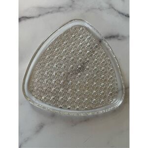 Floral triangle serving dish tray brunch luncheon charcuterie rimmed plate flora